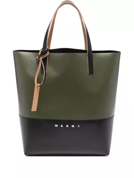 Сумка-шоппер Tribeca Marni, зеленый