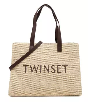 Сумка-шоппер TWINSET, бежевый