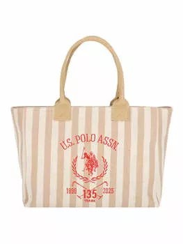 Сумка шоппер U.S. Polo Assn., цвет natural