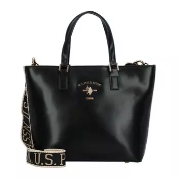 Сумка шоппер U.S. POLO ASSN. Heat, черный