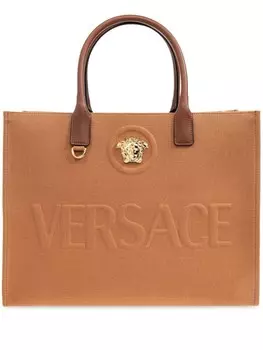 Сумка-шоппер Versace La Medusa, коричневый
