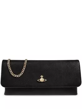 Сумка-шоппер Vivienne Westwood с металлической пластиной Orb, черный