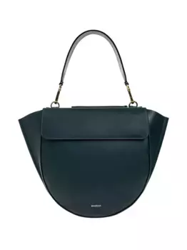 Сумка-шоппер Wandler в форме полумесяца, зеленый