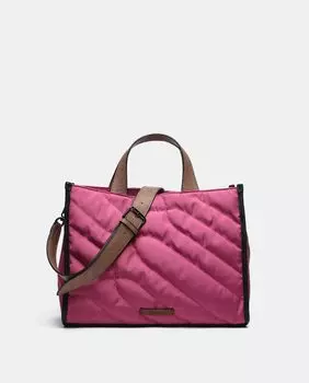 Сумка-шоппер Wonderland из переработанных и мягких материалов фуксии Abbacino, фуксия