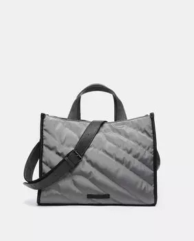 Сумка-шоппер Wonderland из серого переработанного материала с мягкой подкладкой Abbacino, серый