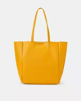 Сумка-шоппер XL из воловьей кожи горчичного цвета Munich