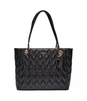 Сумка-шоппер женская Guess с тиснением, черный