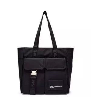 Сумка-шоппер женская Karl Lagerfeld Jeans с накладными карманами, черный