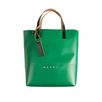 Сумка shopping bag Marni, зеленый