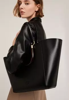 Сумка SHOPPING CON DOPPI MANICI Motivi, черный