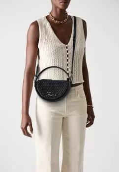 Сумка SIGNATURE ROUND BAG KARL LAGERFELD, черный