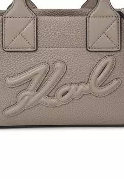 Сумка SKUARE TOTE GRAINY KARL LAGERFELD, серый