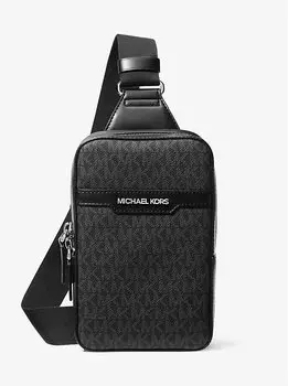 Сумка-Слинг Cooper среднего размера с фирменным логотипом Michael Kors, черный