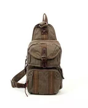 Сумка-слинг из холста Sunset Cove TSD BRAND, зеленый