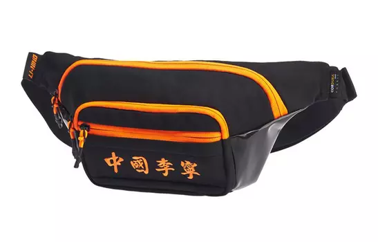 Сумка-слинг из полиамида LiNing Fanny Pack унисекс, черная
