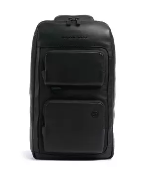 Сумка-Слинг liko 10 из мелкозернистой кожи Piquadro, черный