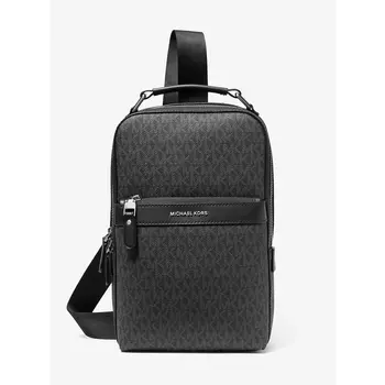 Сумка-слинг Michael Kors Hudson Logo, черный