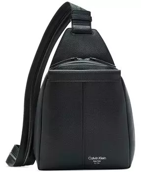 Сумка-слинг Millie Convertible из кожи, рюкзак Calvin Klein, черный