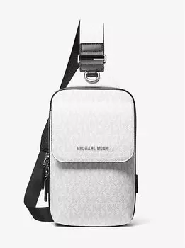 Сумка-слинг с логотипом Hudson Signature Michael Kors, белый