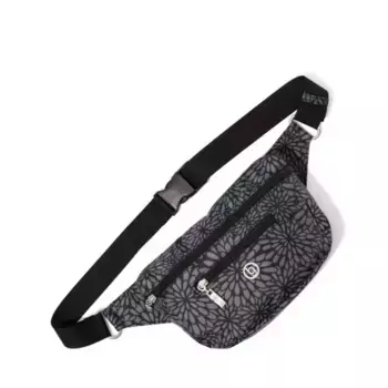 Сумка-слинг с максимальной защитой от RFID Baggallini, цвет pewter floral