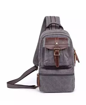Сумка-слинг Turtle Ridge Canvas TSD BRAND, серый