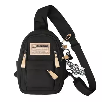 Сумка-слинг унисекс Nigel/NIGEER, Красный кулон + узел с пуговицами