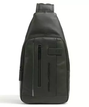 Сумка-слинг Urban LED из зерненой кожи Piquadro, зеленый