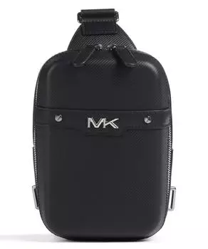 Сумка-Слинг Varick из зернистой яловой кожи. Michael Kors, черный