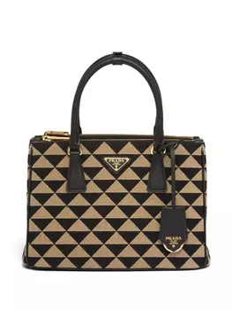 Сумка Small Symbole с вышивкой Prada, черный