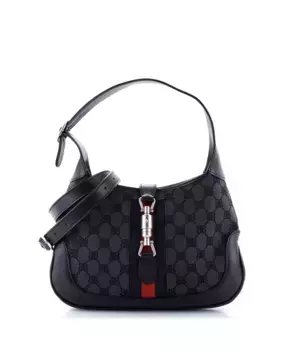 Сумка Small x Gucci The Hacker Project Jackie 1961 Hobo BB Canvas Pre-Owned Balenciaga, черный
