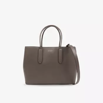 Сумка Smythson Ludlow Small Day с логоипом, серый