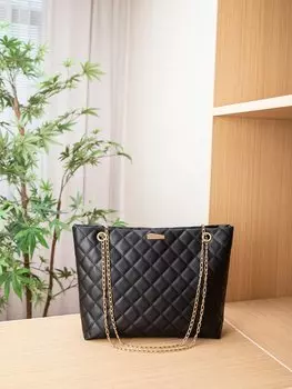 Сумка со стеганой вышивкой, черный