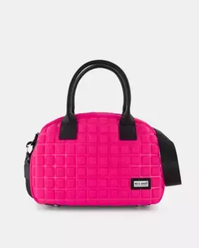 Сумка со стеганым тиснением и гравировкой Двойная ручка с регулируемым плечевым ремнем Имеет внешний задний карман Pepe Moll, цвет Fucsia