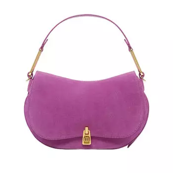 Сумка Сoccinelle Spring Summer 23 Magie Suede Medium, лиловый
