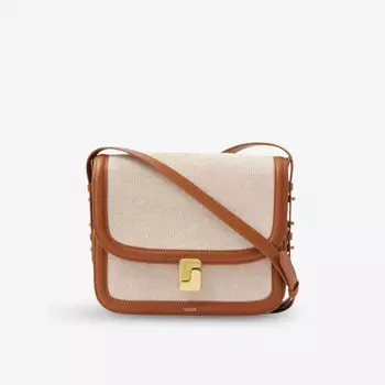 Сумка Soeur Bellissima Maxi, серый / коричневый