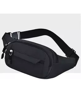 Сумка спортивная поясная, черный