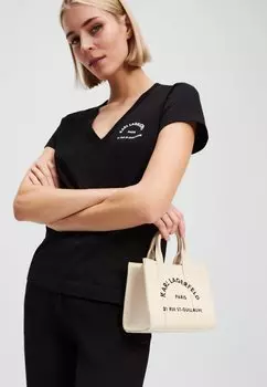Сумка SQUARE MINI TOTE KARL LAGERFELD, бежевый