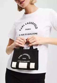 Сумка SQUARE TOTE KARL LAGERFELD, черный