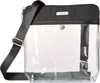 Сумка Stadium Bags Clear Pocket Crossbody Baggallini, цвет Charcoal