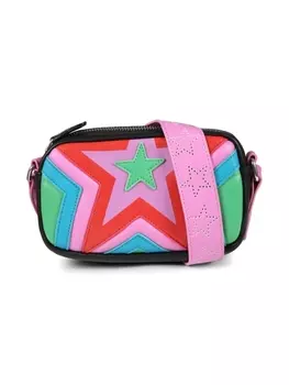 Сумка Stella McCartney Kids из искусственной кожи со звездой, розовый