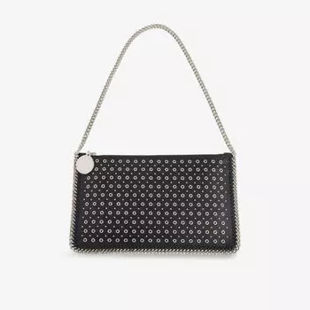 Сумка Stella Mccartney Pochette Eyelets, черный