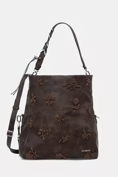 Сумка Stencil Flower Lo Desigual, коричневый
