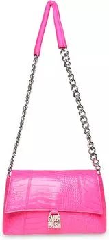 Сумка Steve Madden Alessa Croco Shoulder Bag, цвет Hot Pink