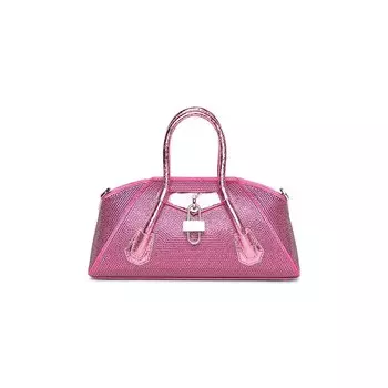 Сумка-стретч Mini Antigona от Givenchy, цвет Неоново-розовый