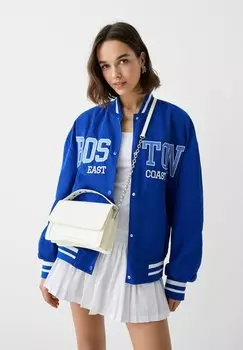 Сумка STUDDED Bershka, цвет white