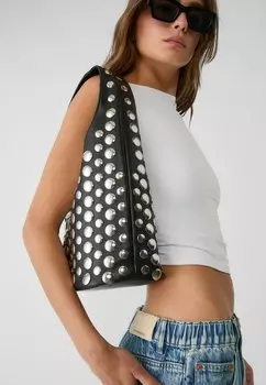Сумка STUDDED Stradivarius, черный
