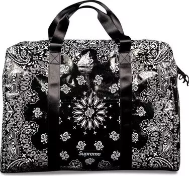 Сумка Supreme Bandana Tarp Large Duffle Bag Black, черный