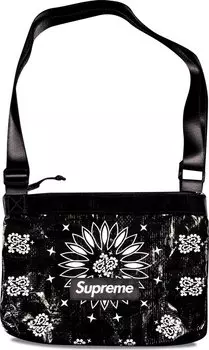 Сумка Supreme Bandana Tarp Side Bag Black, черный