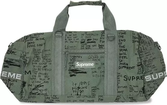 Сумка Supreme Field Duffle Bag Olive Gonz, зеленый