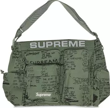 Сумка Supreme Field Messenger Bag Olive Gonz, зеленый